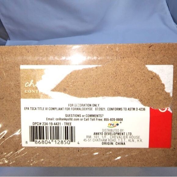 Holiday Decor Bundle of Wood & Metal Sled and Christmas Tree Chalkboard - Picture 9 of 9